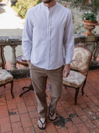 Brown Cotton/Linen Pants