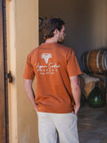 Burnt Orange Grapes Oversized T-Shirt