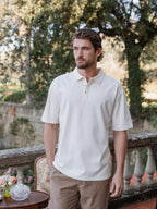 Off White Relaxed Polo