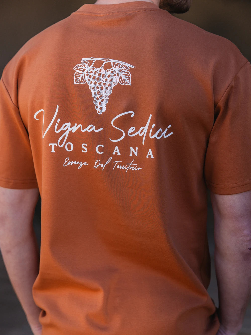 Burnt Orange Grapes Oversized T-Shirt