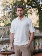 Off White Relaxed Polo