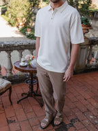 Off White Relaxed Polo