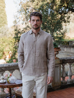 Light Brown Linen Shirt