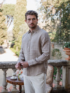 Light Brown Linen Shirt