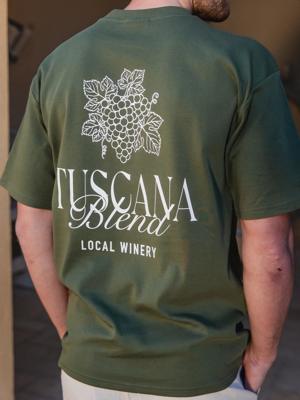 Grünes Oversized Toskana T-Shirt