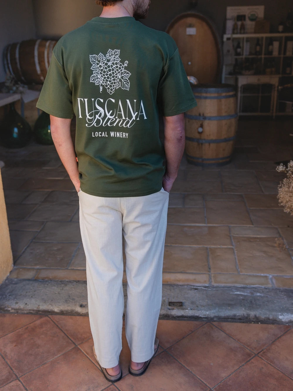 Grünes Oversized Toskana T-Shirt