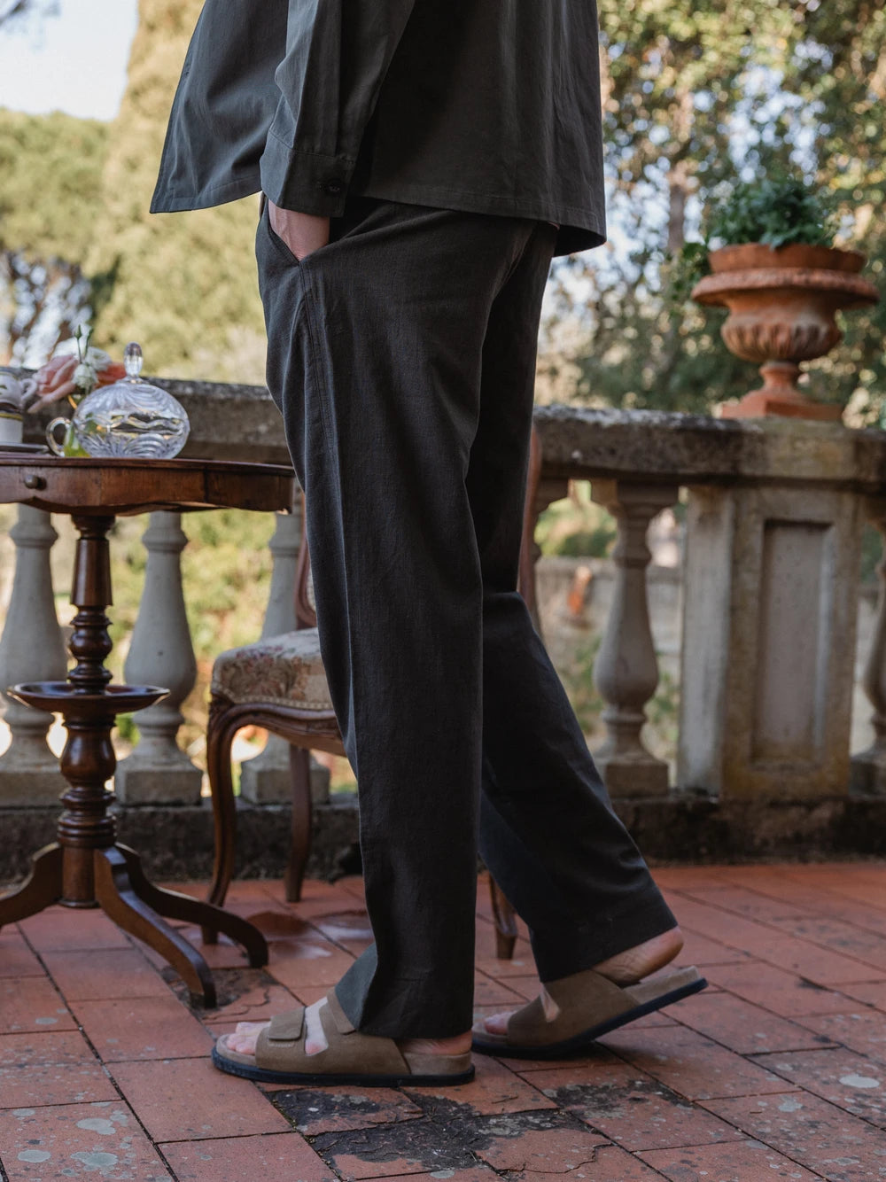 Army Cotton/Linen Pants