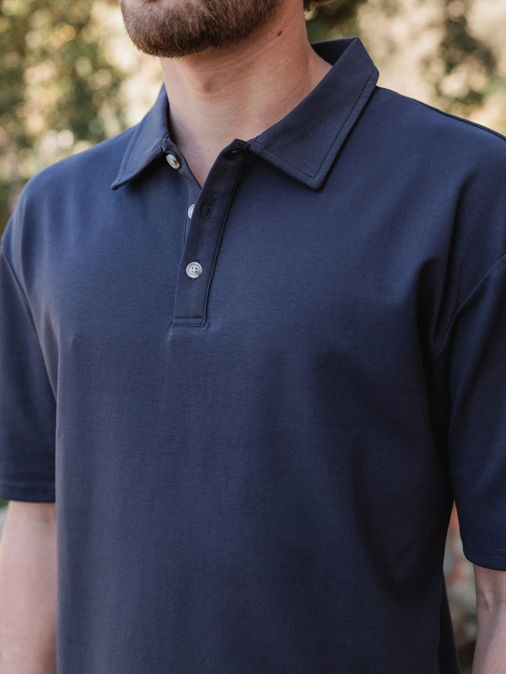 Dark Grey Relaxed Polo