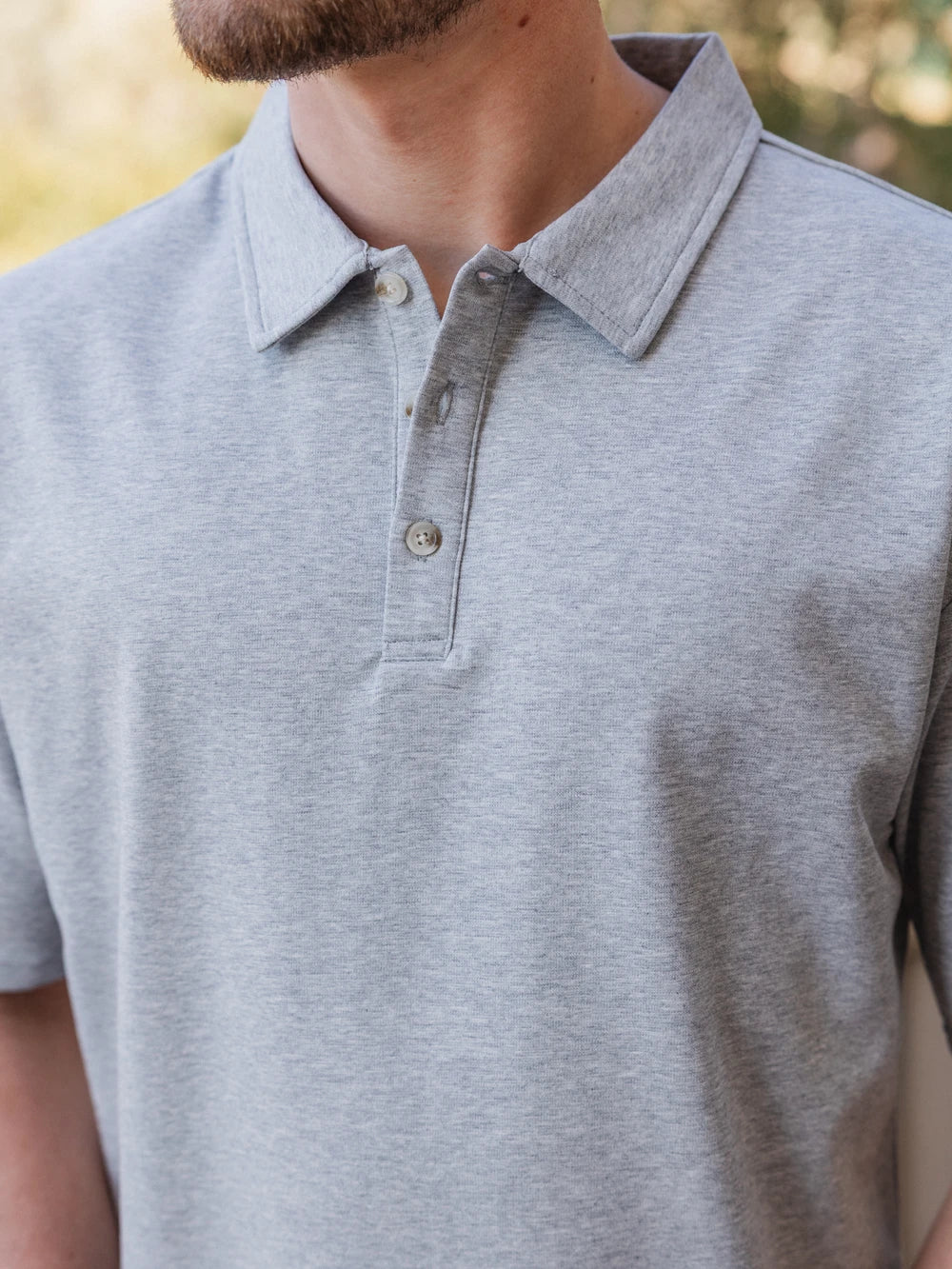 Grey Relaxed Polo