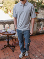 Grey Relaxed Polo