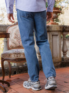Blue Distressed Denim Jeans