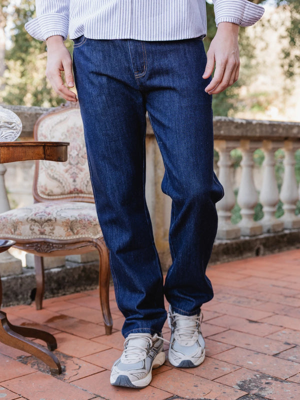 Dark Blue Denim Jeans