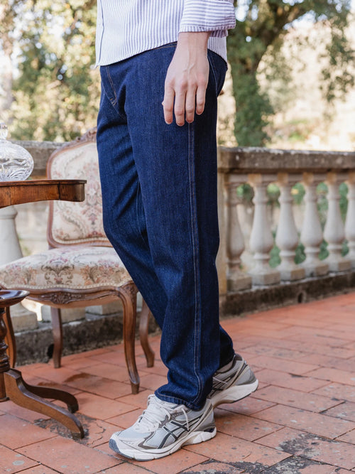 Dark Blue Denim Jeans