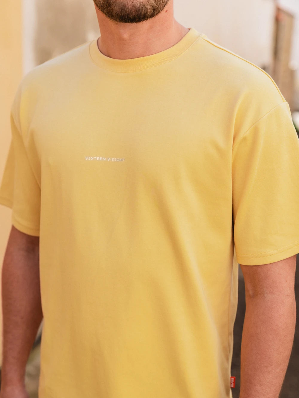 Gelbes Oversized-T-Shirt Tuscany