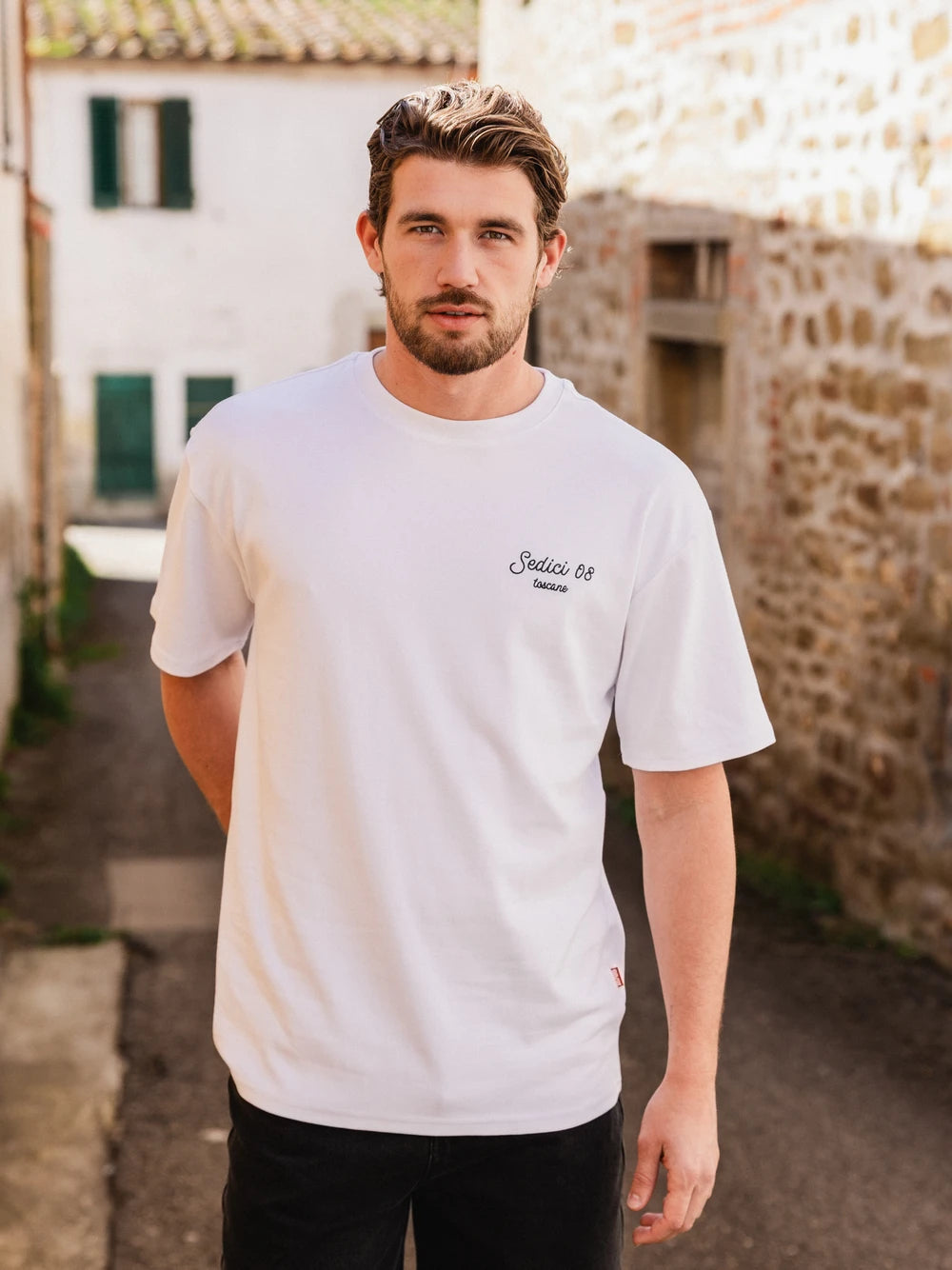 Weißes Sedici Oversized T-Shirt