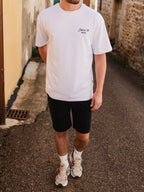 Washed Black Denim Short