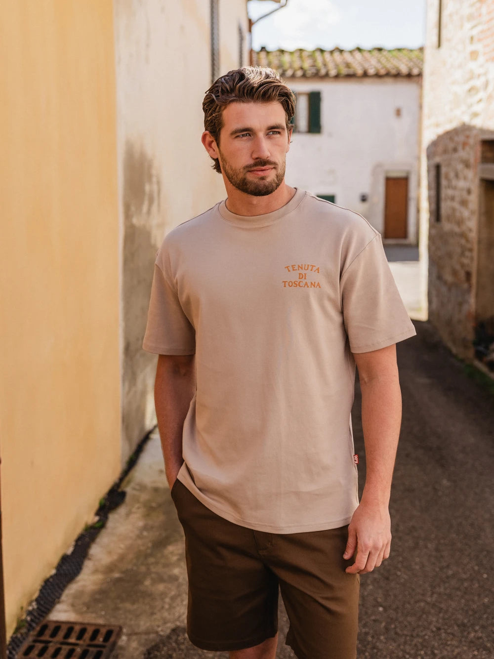 Hellbraunes Tenuta Oversized T-Shirt