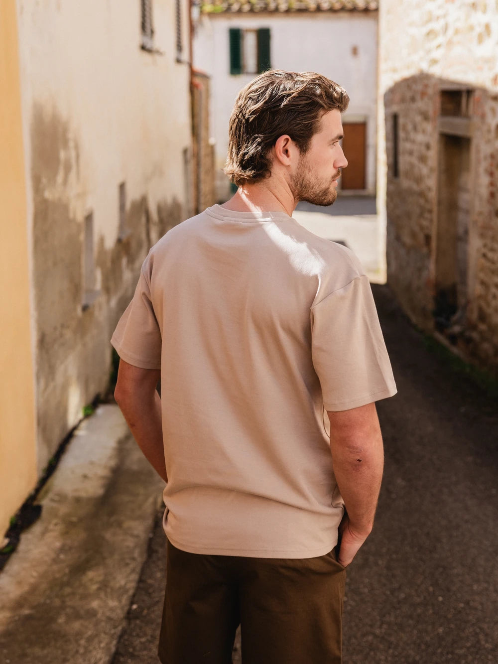 Hellbraunes Tenuta Oversized T-Shirt