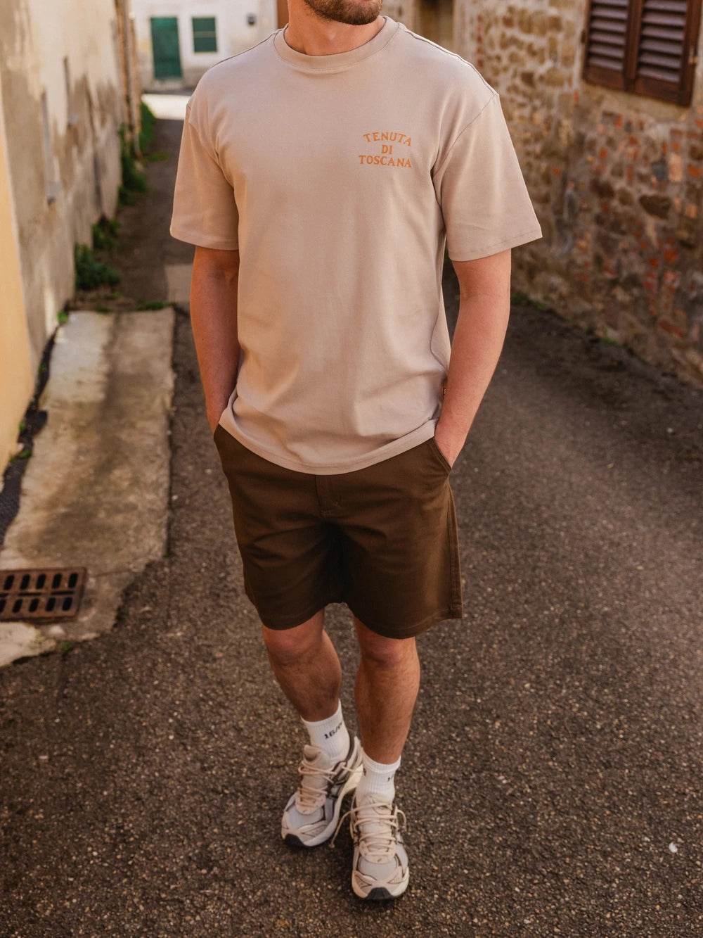 Hellbraunes Tenuta Oversized T-Shirt