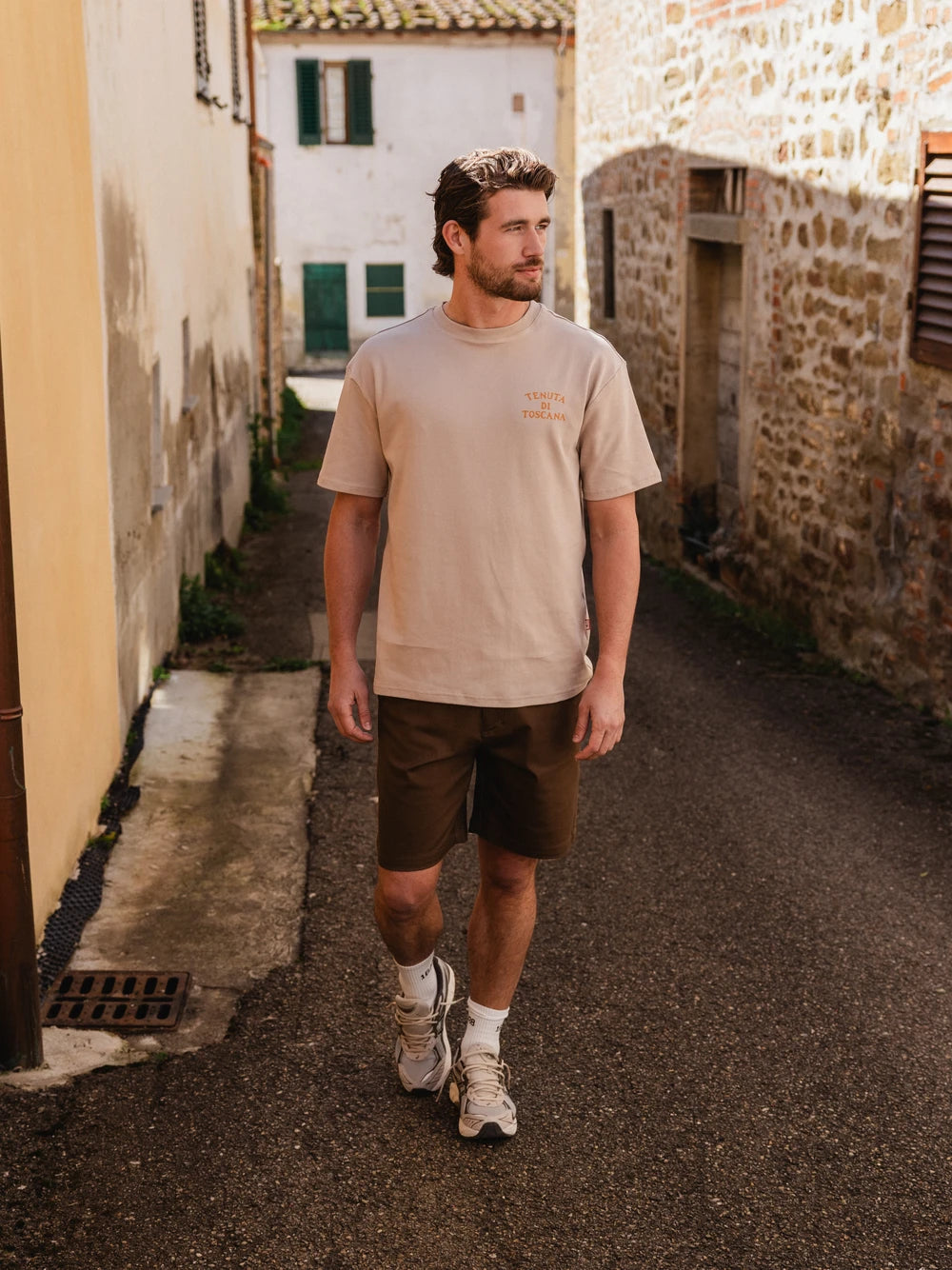 Hellbraunes Tenuta Oversized T-Shirt