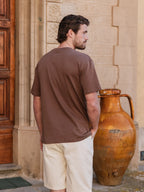 Dunkelbraunes Tenuta Oversized T-Shirt
