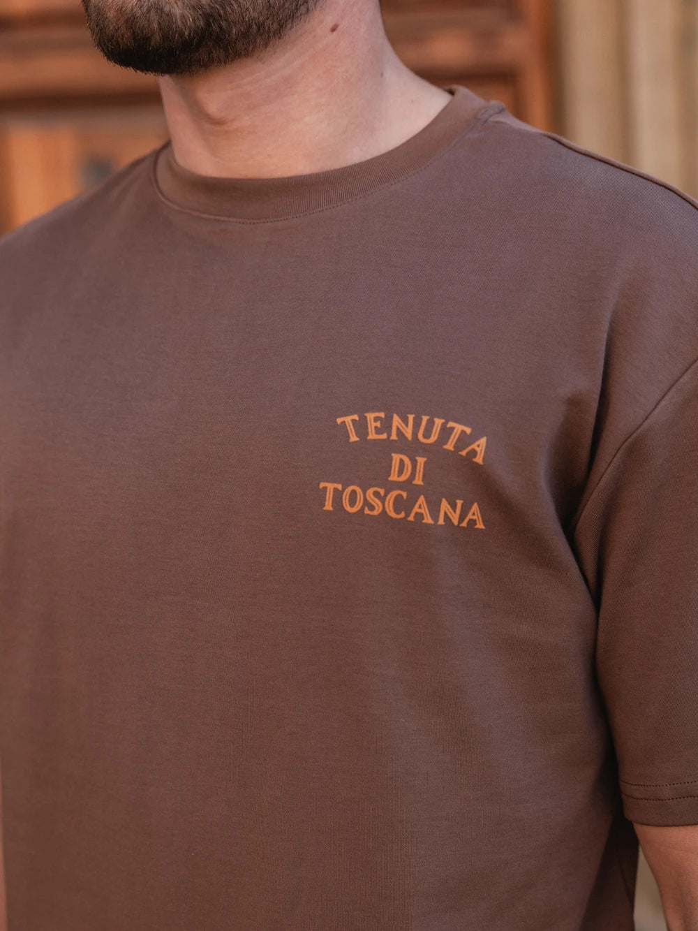 Dunkelbraunes Tenuta Oversized T-Shirt