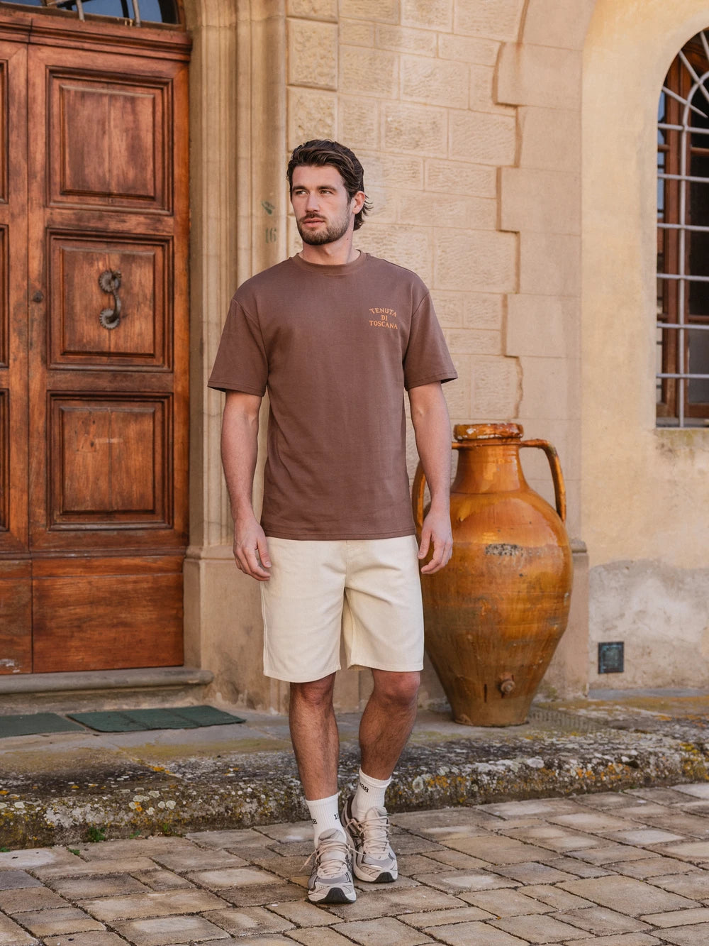 Dunkelbraunes Tenuta Oversized T-Shirt