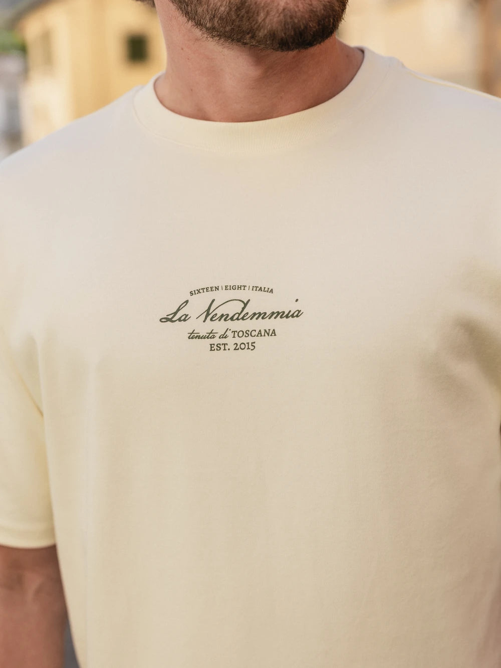 Butter Yellow Vendemmia Oversized T-Shirt