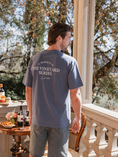 Blue Vineyard Series Oversized T-Shirt