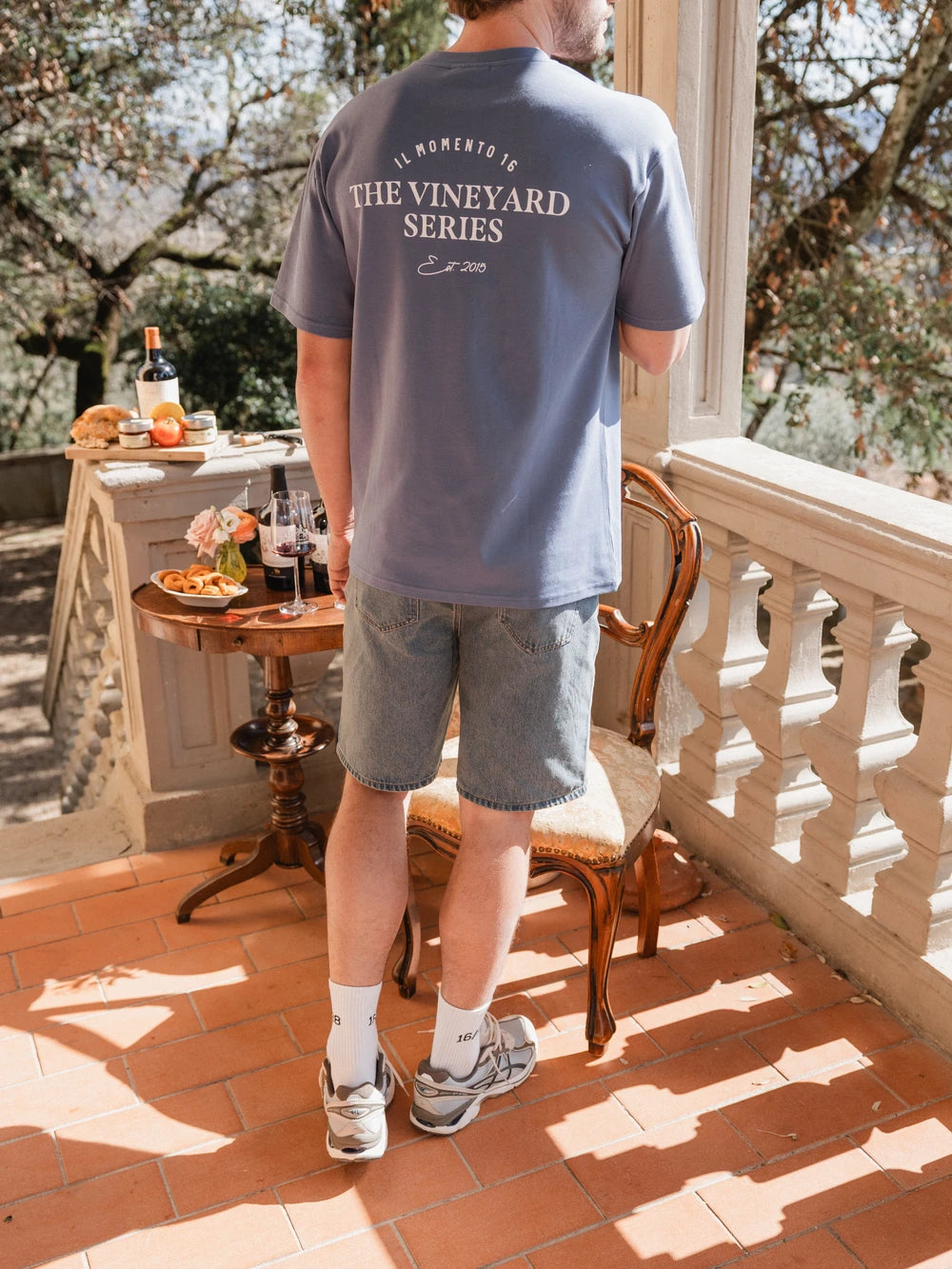 Blue Vineyard Series Oversized T-shirt