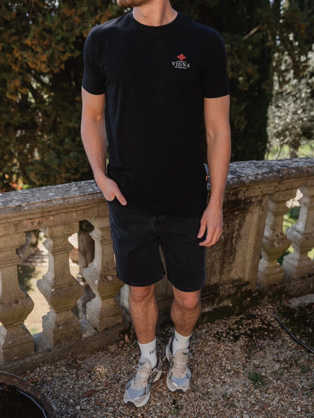 Black Vigna Slimfit T-shirt