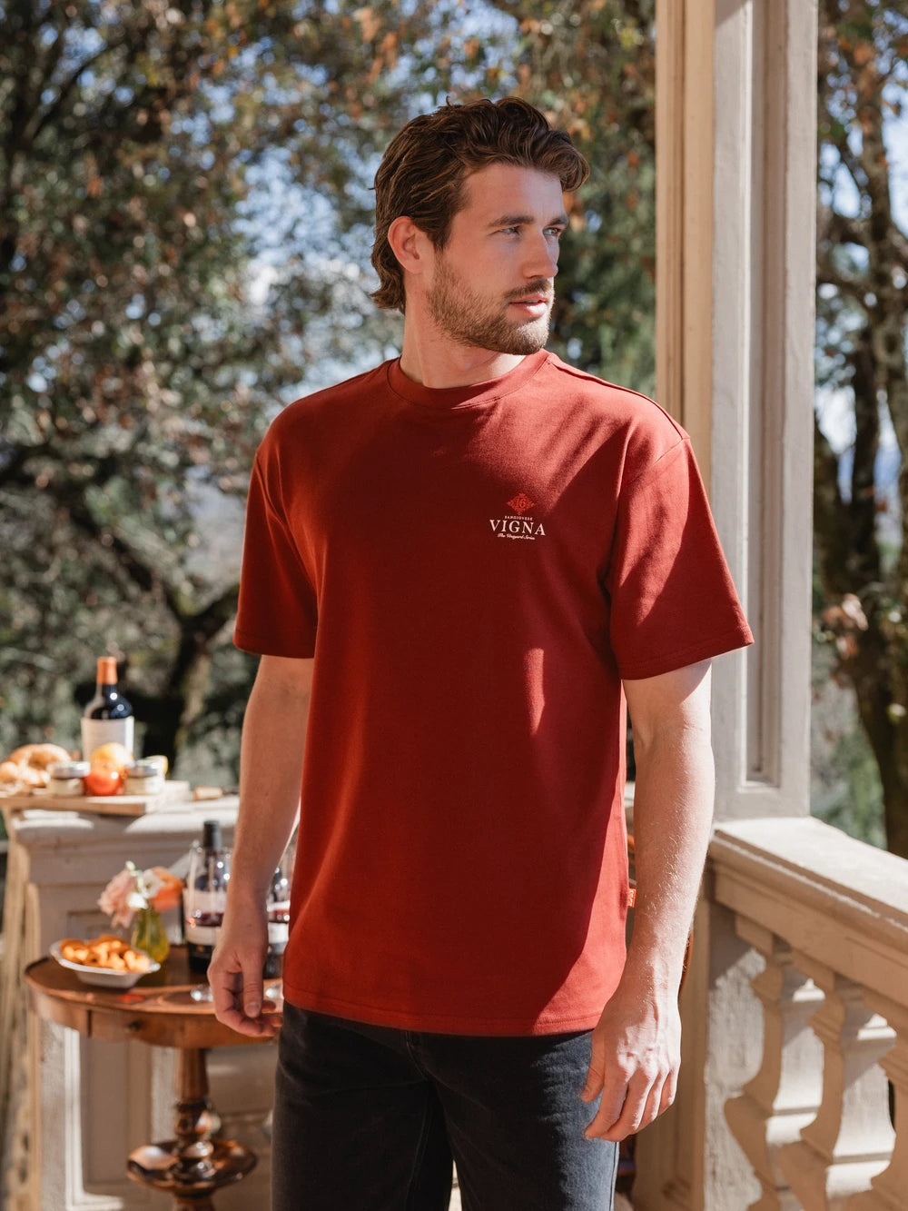 Red Vigna Oversized T-shirt