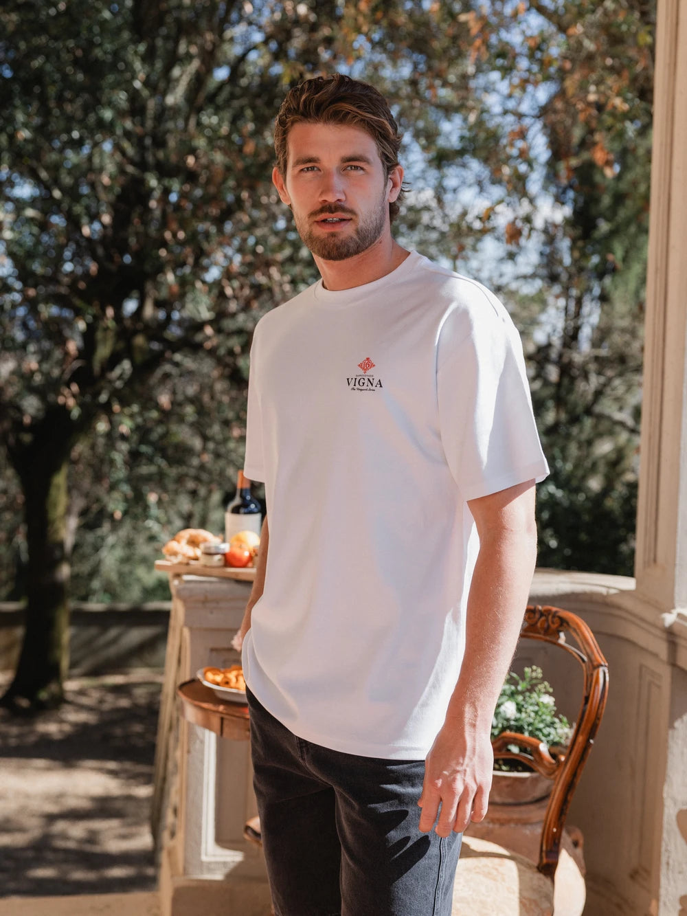 Weißes Oversized T-Shirt von Vigna