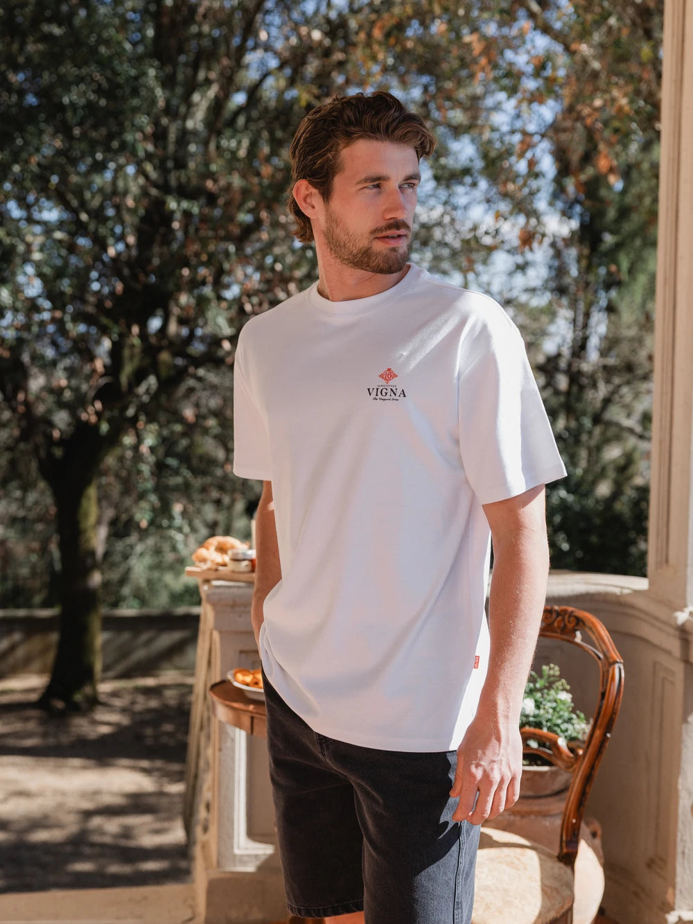 Weißes Oversized T-Shirt von Vigna
