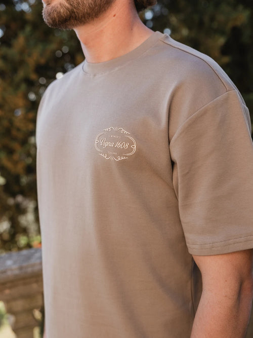 Brown Vineyard Oversized T-shirt