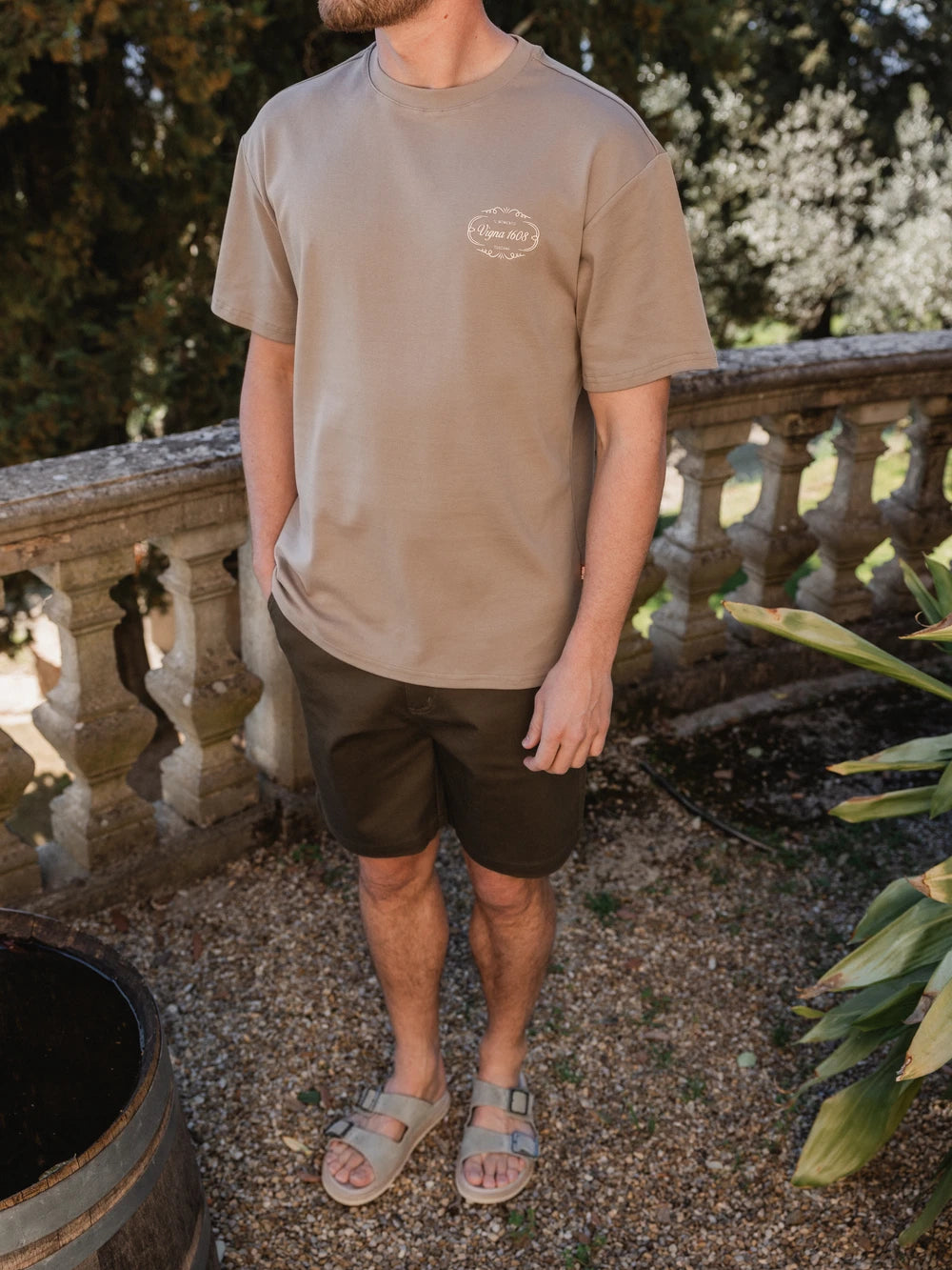 Brown Vineyard Oversized T-shirt