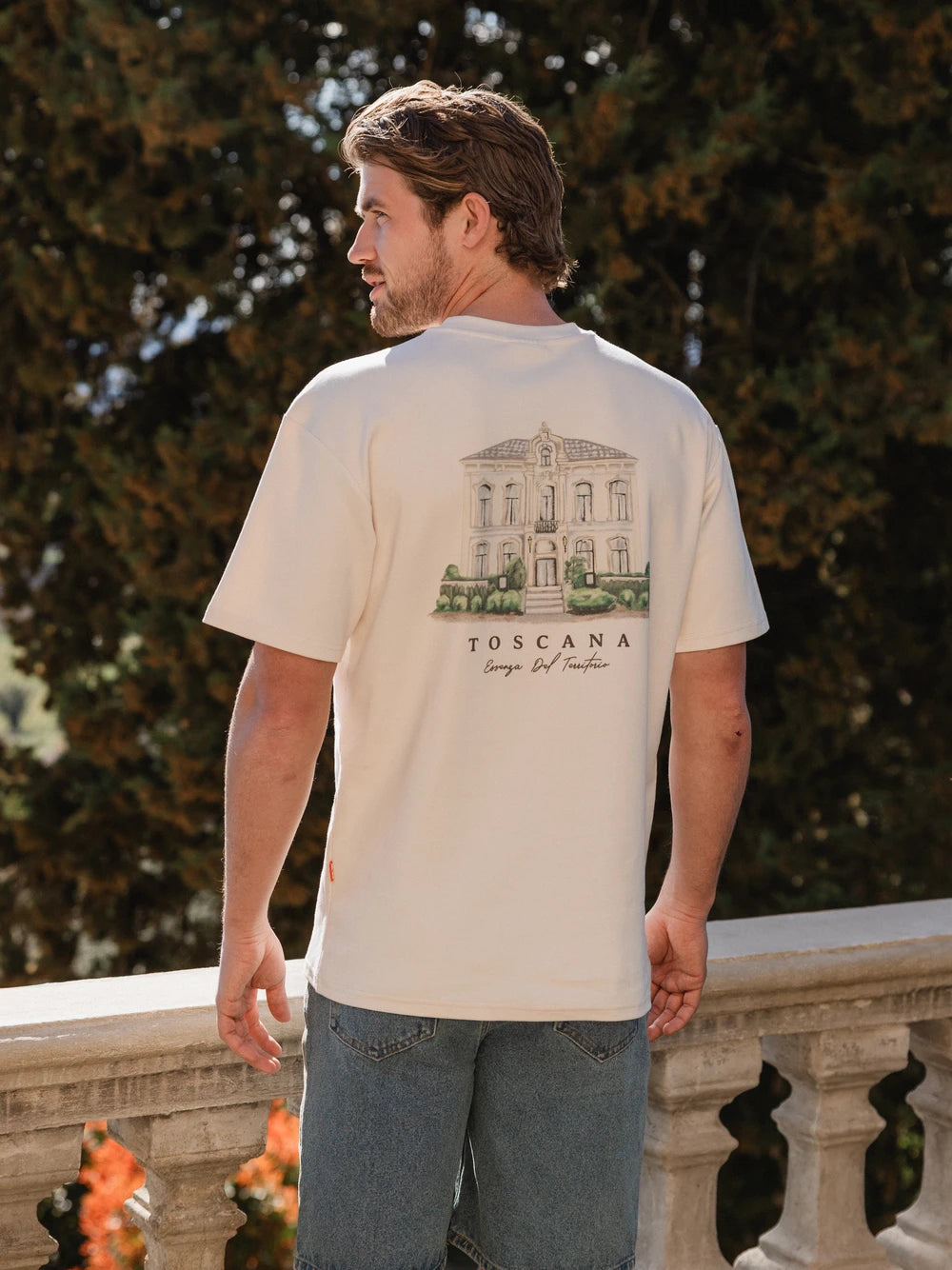 Beige Villa Oversized T-shirt