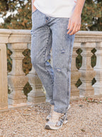 Extra Washed Damaged Denim Jeans