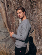 Grey Oversized Knitted Sweater Sample