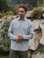 Grey Structured Button Up