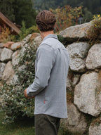 Grey Structured Button Up