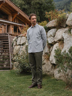 Grey Structured Button Up