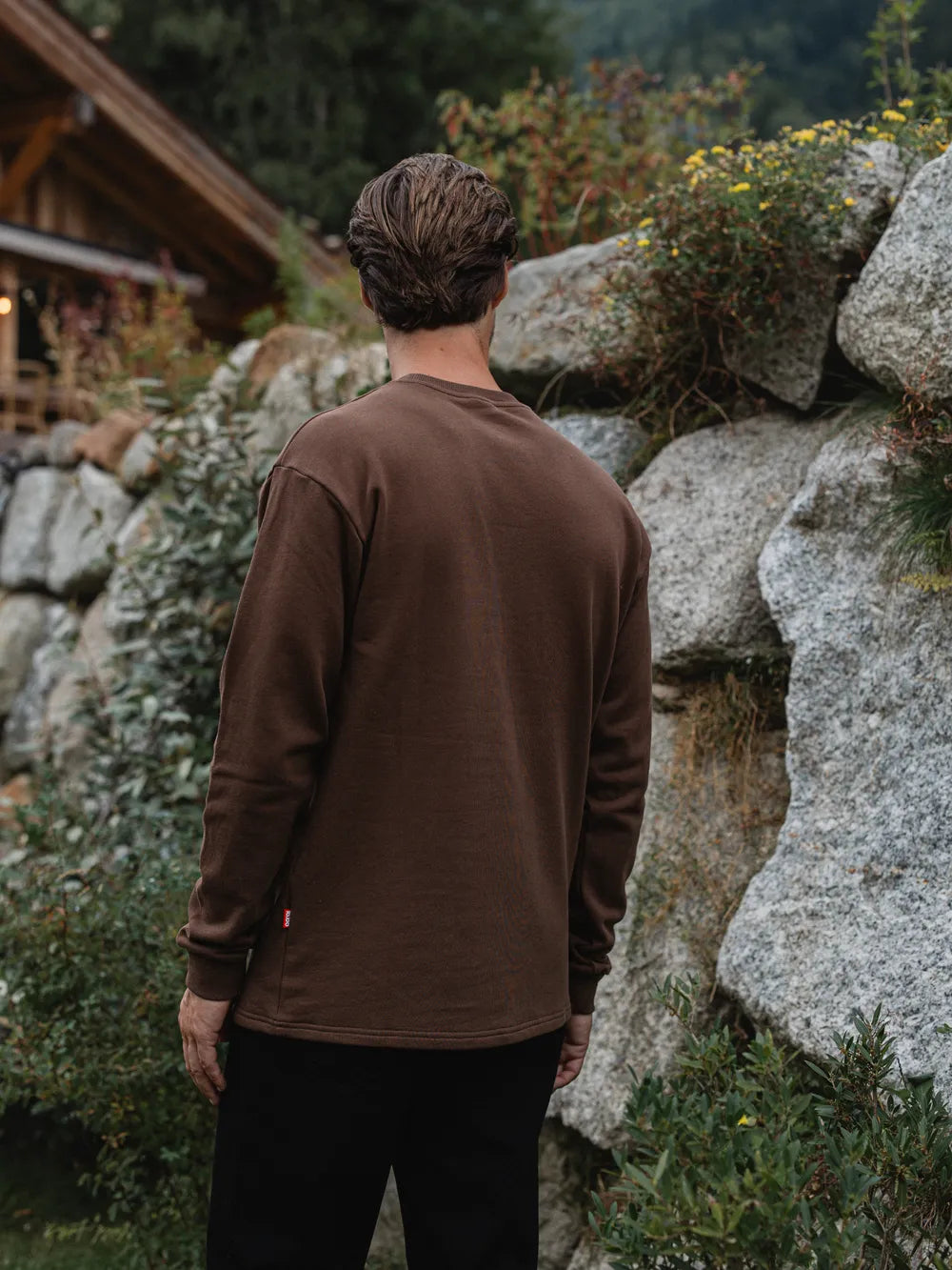 Dark Brown Cotton Longsleeve
