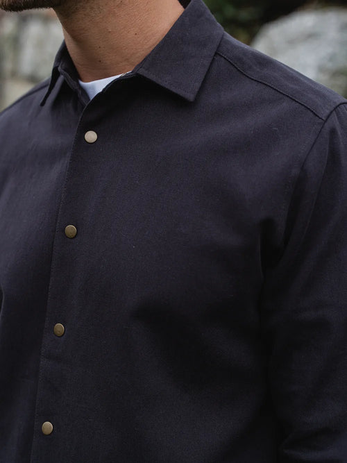 Dark Grey Cotton Shirt