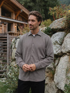 Brown Checked Button Up