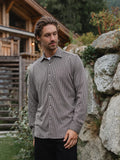 Brown Checked Button Up
