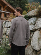 Brown Checked Button Up