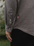 Brown Checked Button Up