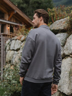 Dark Grey Halfzip Sweater