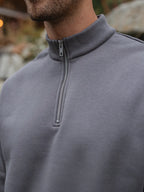 Dark Grey Halfzip Sweater